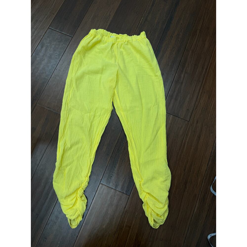 Zoey neon yellow pants Oh My Gauze! Small/Medium